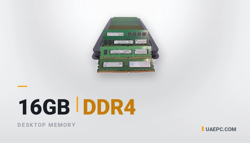 Used RAM DDR4 16GB Mix Bus Speed — wholesale from the UAEPC warehouse, UAE