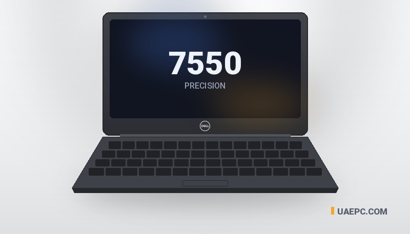 Refurbished Dell Precision 7550 i7 10TH/16GB/256GB/15.6" business laptop — wholesale from the UAEPC warehouse, UAE