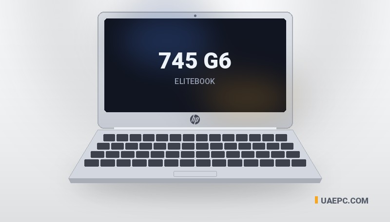 لابتوب مستعمل HP 745 G6 Ryzen 5 PRO/16GB/256GB/14" — شراء بالجملة من مخزن UAEPC الإمارات