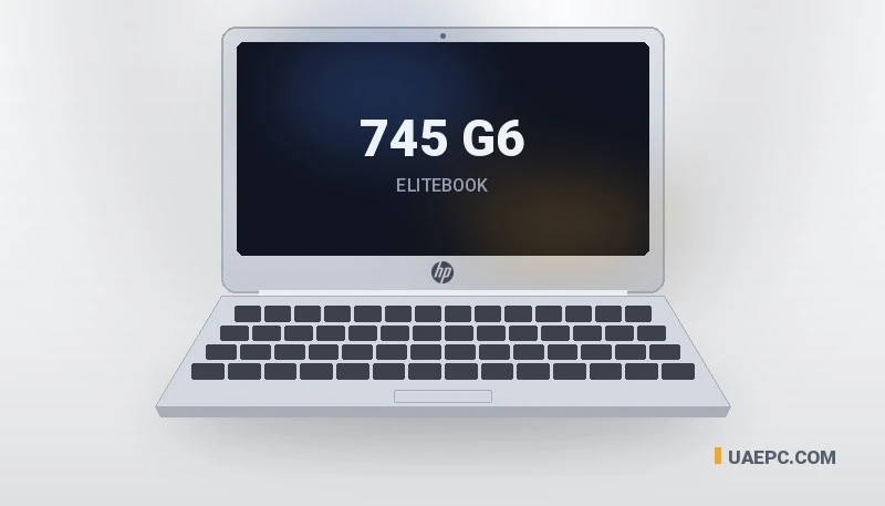Refurbished HP 745 G6 Ryzen 5 PRO/16GB/256GB/14" business laptop — wholesale from the UAEPC warehouse, UAE