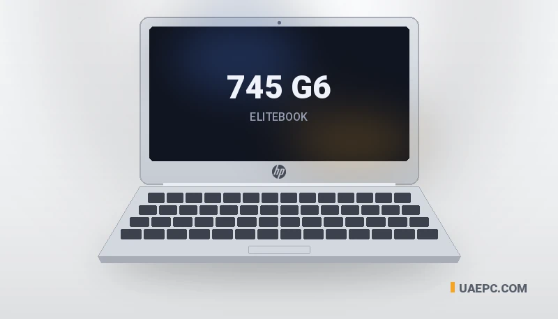 Refurbished HP 745 G6 Ryzen 5 PRO/8GB/256GB/14" business laptop — wholesale from the UAEPC warehouse, UAE