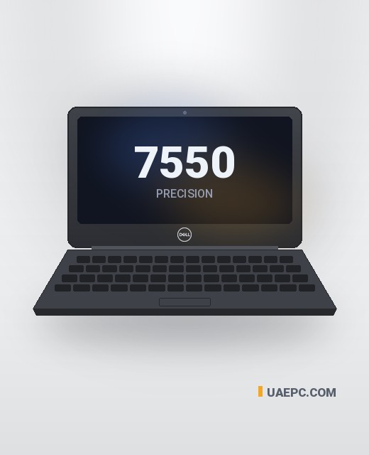 Refurbished Dell Precision 7550 i7 10TH/16GB/256GB/15.6" business laptop — wholesale from the UAEPC warehouse, UAE