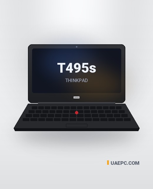 Refurbished Lenovo T495s Ryzen 7 PRO/8GB/256GB/14" business laptop — wholesale from the UAEPC warehouse, UAE