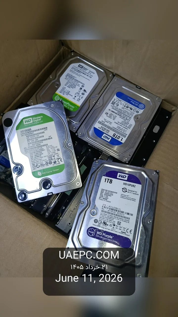 380-Unit PC Parts Bundle 1TB 3.5" Hard Drives Western Digital (WD) — used wholesale, grade A, Sharjah UAE